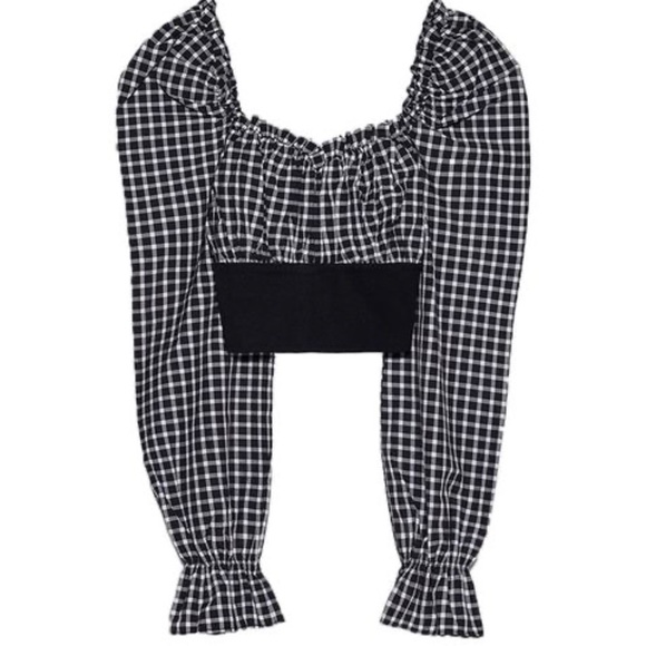 NWT Zara Gingham checkered top - Picture 1 of 6